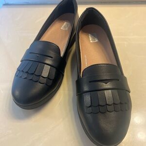 Flitflop black Vianne black leather comfort shoes size 8.5